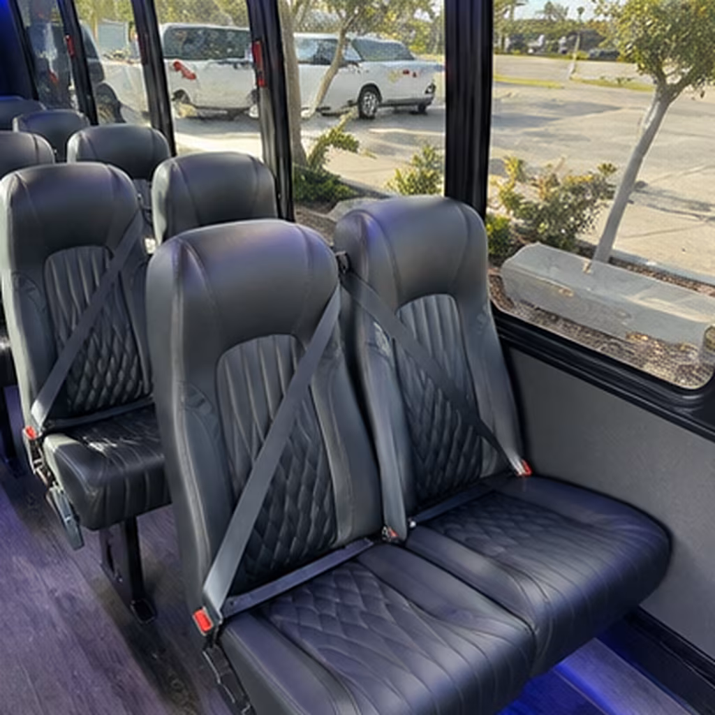 Phoenix Airport Shuttle & Transportation party bus interior