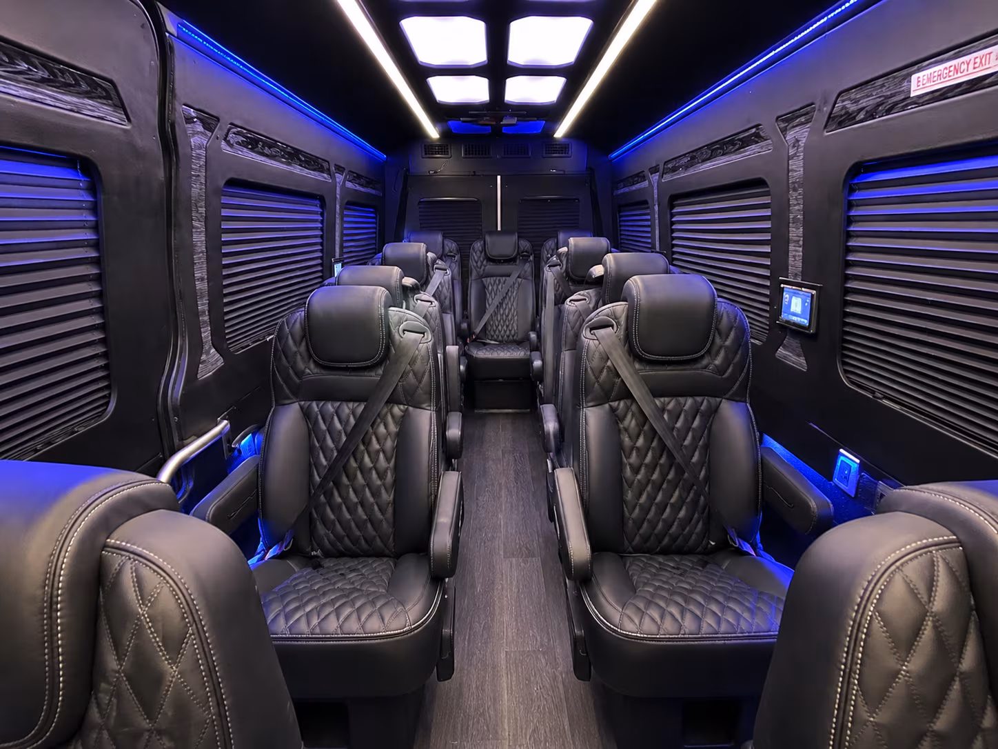 Phoenix Airport Shuttle & Transportation party bus interior