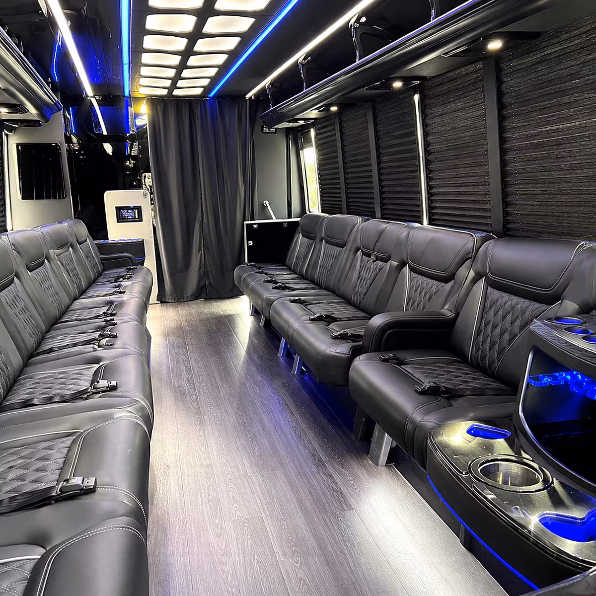Phoenix Bachelor & Bachelorette Transportation party bus interior