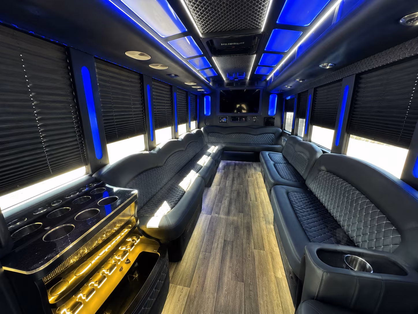 Phoenix Private Event Transportation party bus exterior