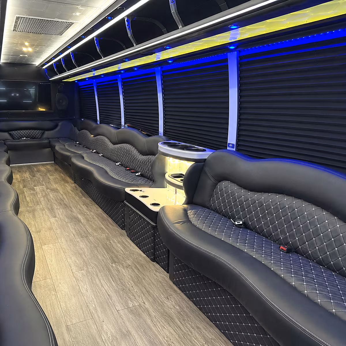 Phoenix Prom & Homecoming Transportation party bus interior