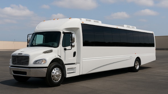 Exterior of Charter Bus Company Peoria's 25 Passenger Party Bus in Peoria