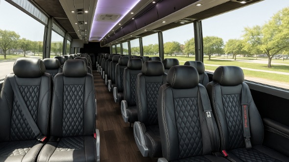 Interior of Charter Bus Company Phoenix's 28 Passenger Minibus in Phoenix