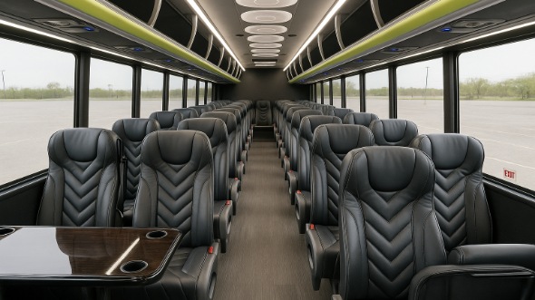 Interior of Charter Bus Company Phoenix's 35 Passenger Mini Bus in Phoenix