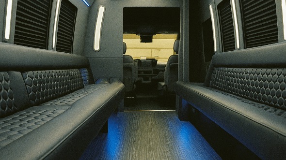 Interior of Charter Bus Company Surprise's 40 Passenger Party Bus in Surprise