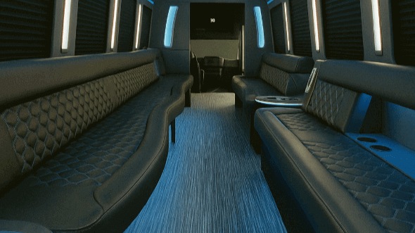Interior of Charter Bus Company Tempe's 40 Passenger Party Bus in Tempe