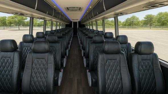 Interior of Charter Bus Company Phoenix's 44 Passenger Charter Bus in Phoenix