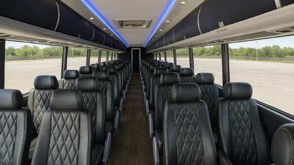 Interior of Charter Bus Company Phoenix's 48 Passenger Charter Bus in Phoenix