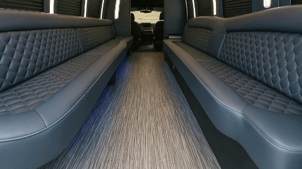 Interior of Charter Bus Company Surprise's 50 Passenger Party Bus in Surprise