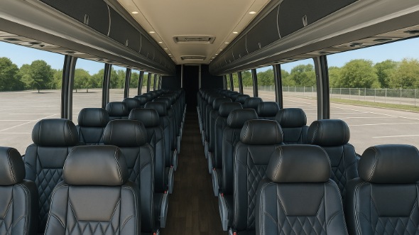 Interior of Charter Bus Company Phoenix's 54 Passenger Charter Bus in Phoenix
