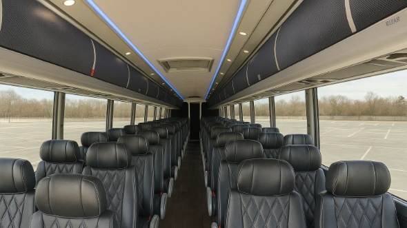 Interior of Charter Bus Company Phoenix's 55 Passenger Charter Bus in Phoenix