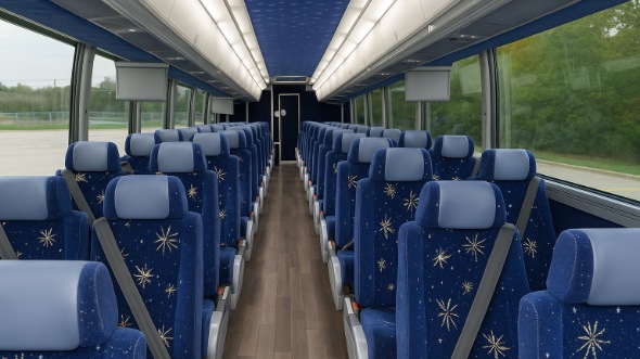 Interior of Charter Bus Company Phoenix's 56 Passenger Charter Bus in Phoenix
