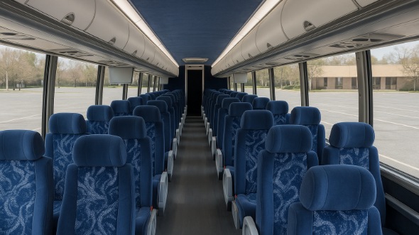 Interior of Charter Bus Company Phoenix's ADA Charter Bus in Phoenix